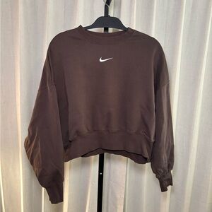 Nike Women's Chocolate Brown Sweatshirt